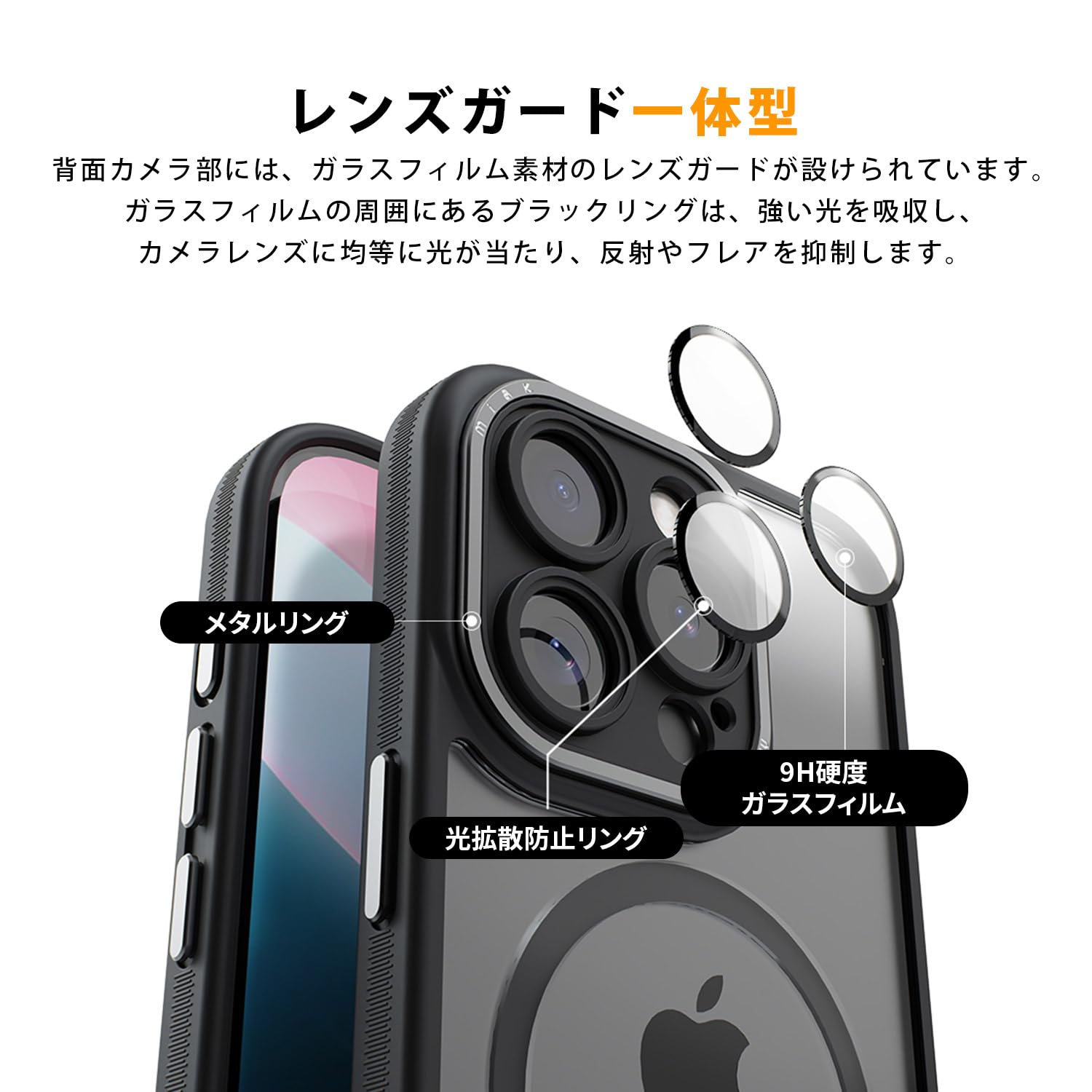 iPhone15ProMAX用ケース 135MM+60MMレンズセット 楽天市場】【超お得なスマホ保護セット】NIMASO ケース+ガラス